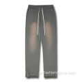 Calça de moletom masculina de streetwear francês Terry